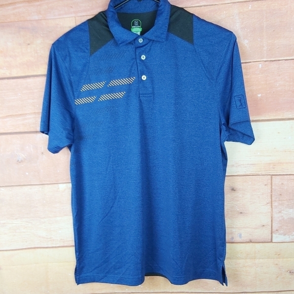 🍄3/50$🍄 PGA TOUR Golf athletic fit polo short sleeve shirt size Large - Picture 4 of 8